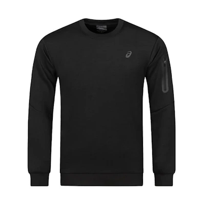 ASICS Black Quick-Dry Long-Sleeve Pullover Sweatshirt for Outdoor 2031E436-001