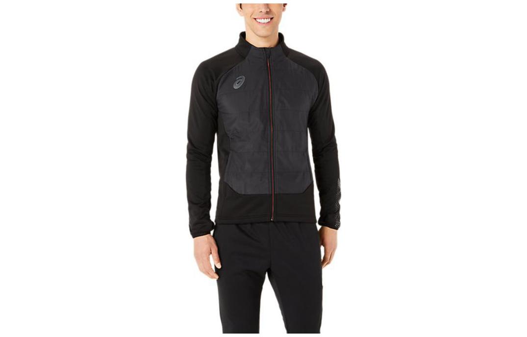 ASICS Black Slim Fit Zip-Up Track Jacket 2101A244-001