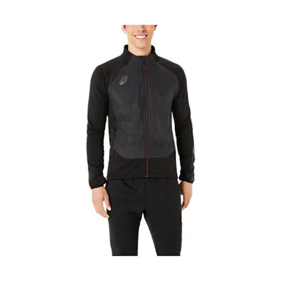 ASICS Black Slim Fit Zip-Up Track Jacket 2101A244-001