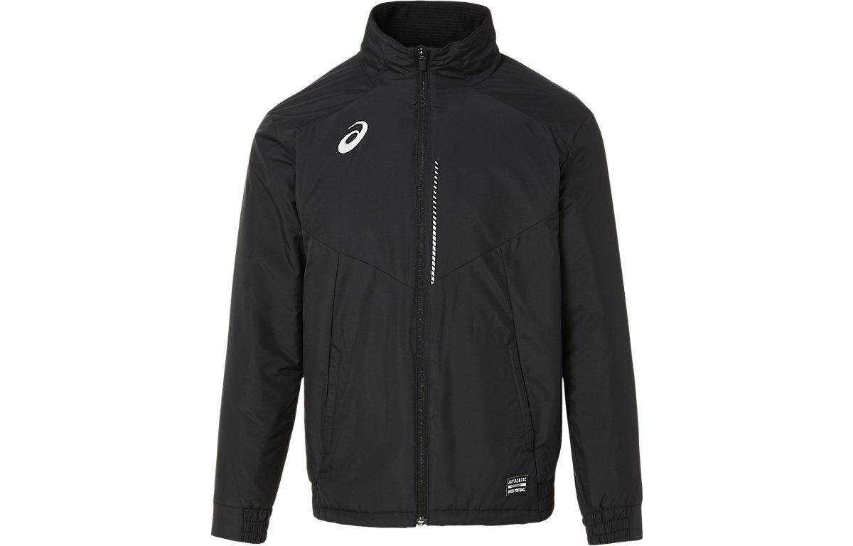 ASICS Black Solid Full-Zip Fitted Track Jacket 2101A147-001