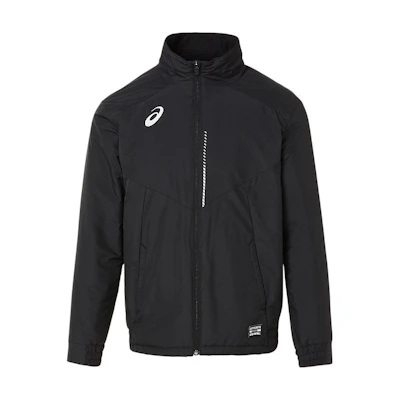 ASICS Black Solid Full-Zip Fitted Track Jacket 2101A147-001