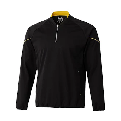 ASICS Black Solid Pullover Jacket with High Collar Long Sleeves 2121A248-001