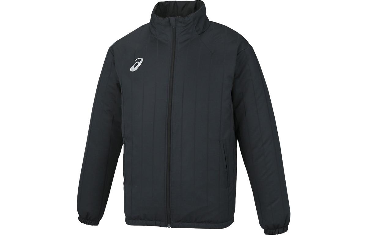 ASICS Black Stripe Pattern Logo Long Sleeve Jacket XSW229-90