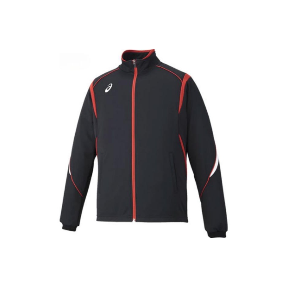 ASICS Black Striped Print Zip-Up Long-Sleeve Track Jacket 2031D814-002