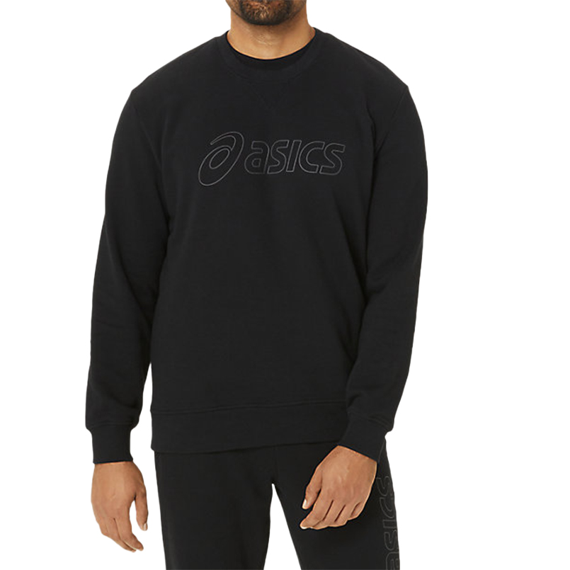ASICS Black Sweatshirt with Sport Logo Design 2031E192-002