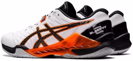 Shop Asics Blast FF 2 低筒耐磨排球鞋 白黑