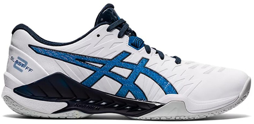 ASICS Blast FF 2 Badminton Shoes 'White Navy' 1073A037-101 Order ASICS Blast FF 2 Badminton Shoes 'White Navy' 1073A037-101
