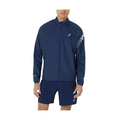 ASICS Blue Breathable Stand Collar Casual Long Sleeve Jacket 2011C733-401