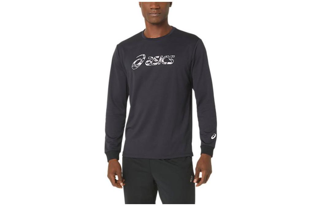 ASICS Blue Crewneck Sweatshirt with Graphic Letter Print 2031E280-001