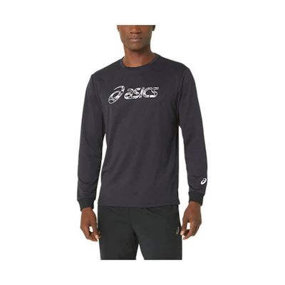 ASICS Blue Crewneck Sweatshirt with Graphic Letter Print 2031E280-001
