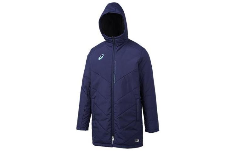 ASICS Blue Graphic Print Hooded Zip-Up Jacket 2101A149-400