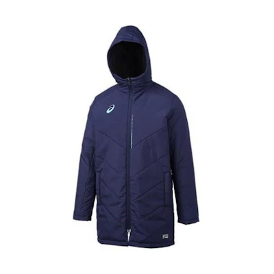 ASICS Blue Graphic Print Hooded Zip-Up Jacket 2101A149-400