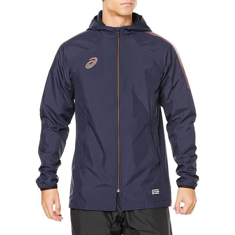 ASICS Blue Logo Printed Zip-Up Hoodie Jacket 2101A200-405