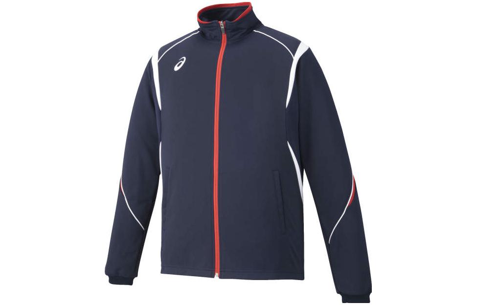 ASICS Blue Patterned Print Zip-Up Track Jacket 2031D814-400
