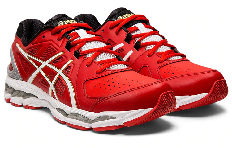 Lookbook Asics 明線 CS 防滑耐磨 低筒休閒跑步鞋 紅白