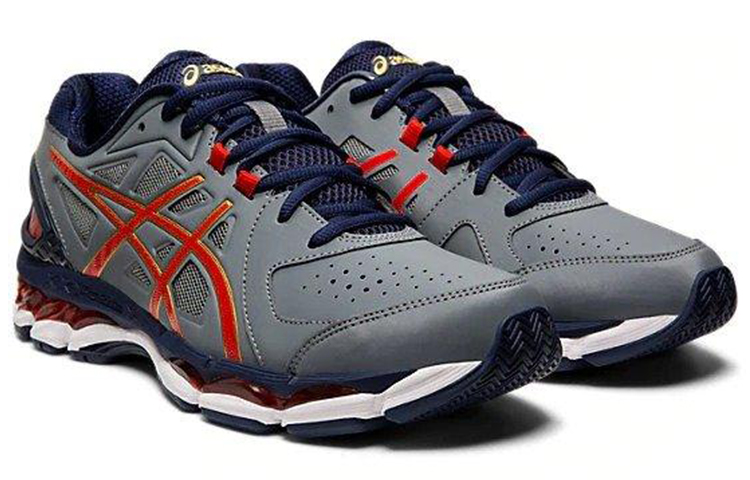 Lookbook ASICS Brightline CS Low 'Kelabu Merah' SFT256-020