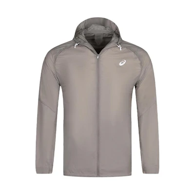 ASICS Brown Logo Hoodie Zipper Jacket Casual Sportswear 2011C858-250