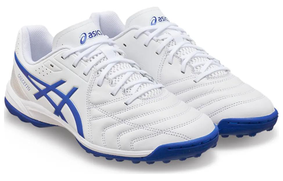 Shop Asics Calcetto K WD 9 TF 人造草皮 防滑 足球鞋 男女款 白藍
