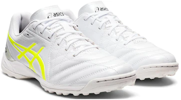 Lookbook Asics Calcetto WD 8 TF 人工草地 防滑耐磨透氣 足球鞋 白黃