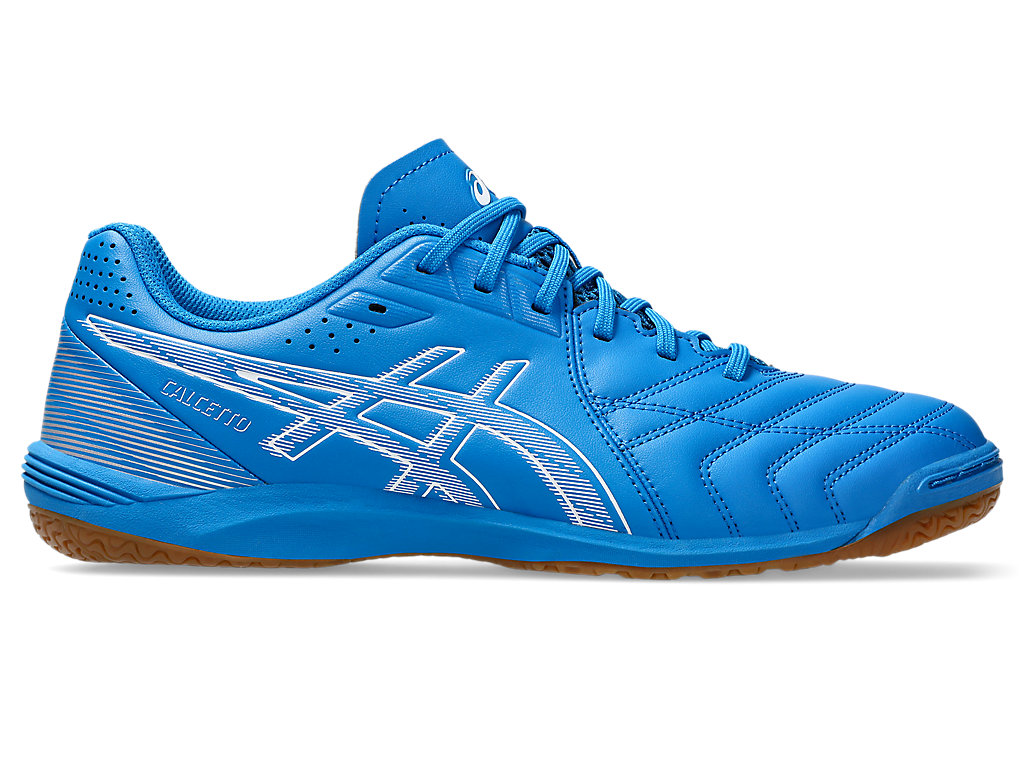 ASICS Calcetto WD 9 Indoor Soccer Shoes Directoire Blue/White 1113A037-400