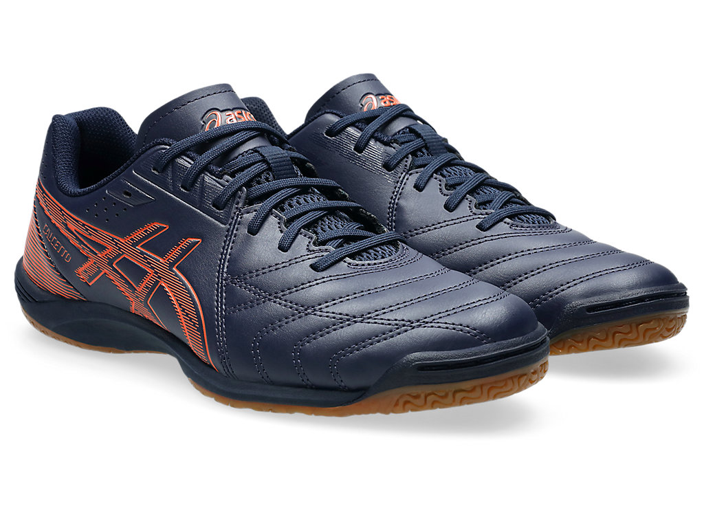 Order 아식스 칼체토 WD 9 인도어 축구화 미드나잇/하바네로 1113A037-401