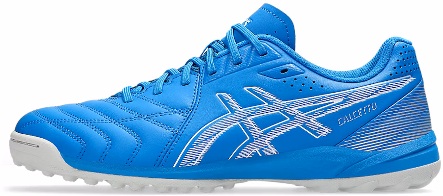 ASICS Calcetto WD 9 TF Soccer Turf Shoes Directoire Blue/White 1113A038-400 Cheap ASICS Calcetto WD 9 TF Soccer Turf Shoes Directoire Blue/White 1113A038-400