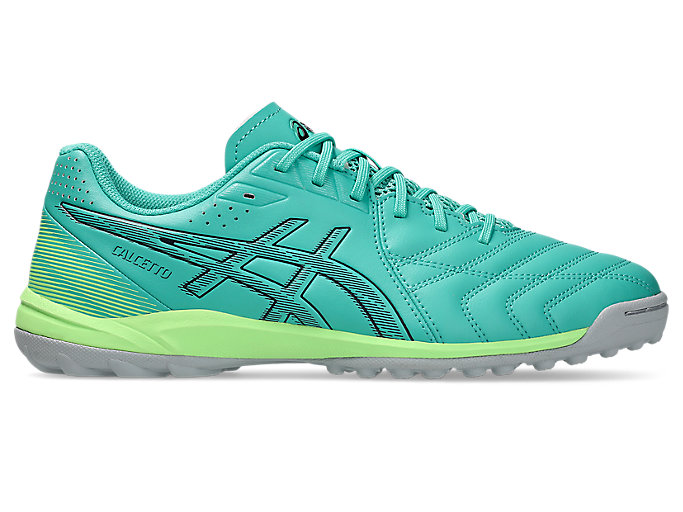 ASICS Calcetto WD 9 TF Turf Soccer Shoes Aurora Green/Midnight 1113A038-300