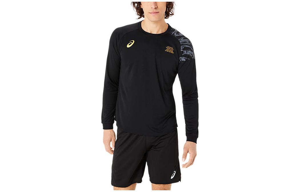 ASICS Casual Crewneck Pullover Sweatshirt Black 2051A345-001