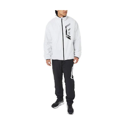 ASICS Casual Printed Zip Jacket White 2031D594-100