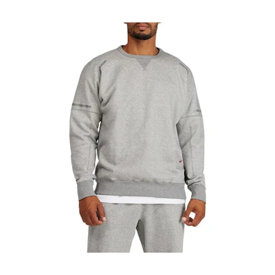 ASICS Colorblock Crewneck Long Sleeve Sweatshirt Men’s Grey 2191A367-021