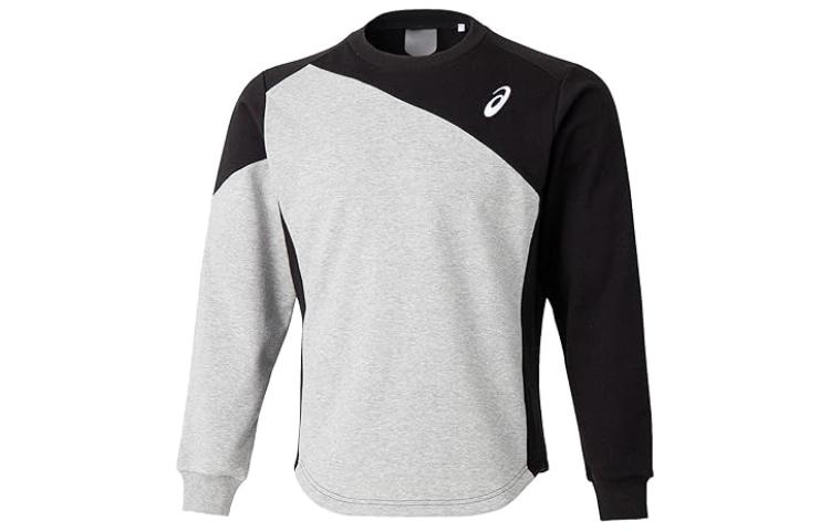 ASICS Colorblock Crewneck Slim Fit Long Sleeve Sweatshirt Grey 2121A244-002