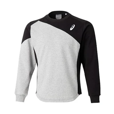 ASICS Colorblock Crewneck Slim Fit Long Sleeve Sweatshirt Grey 2121A244-002