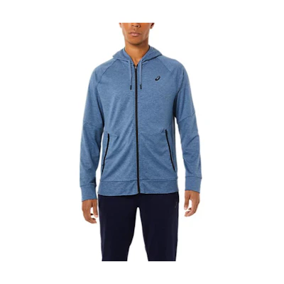 ASICS Colorblock Logo Embroidered Hoodie - Blue 2031C011-474