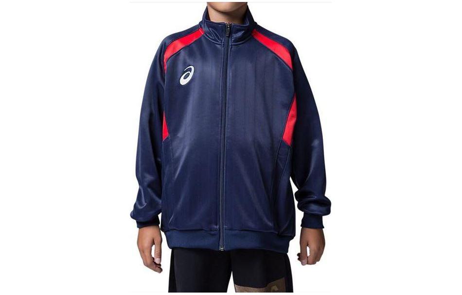 ASICS Colorblock Slim Fit Zip-Up Track Jacket Blue 2104A019-400