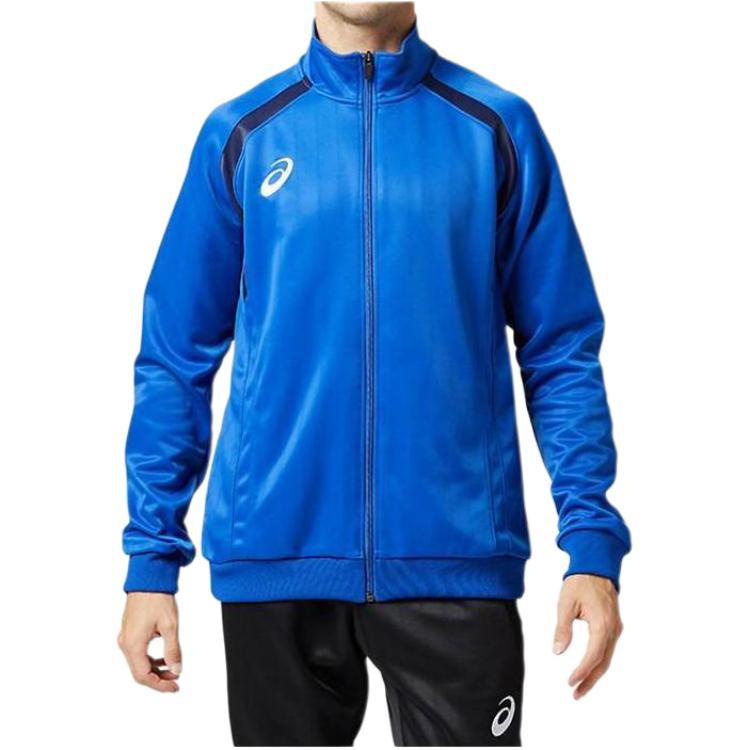 ASICS Colorblock Stand Collar Zip-Up Jacket Blue 2101A075-402