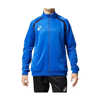 ASICS Colorblock Stand Collar Zip-Up Jacket Blue 2101A075-402
