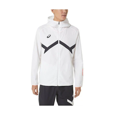 ASICS Colorblock Zip-Up Hoodie Jacket White 2031D990-100
