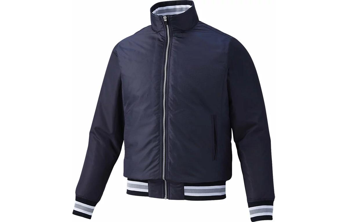 ASICS Colorblock Zip-Up Jacket in Dark Blue BAG010-50