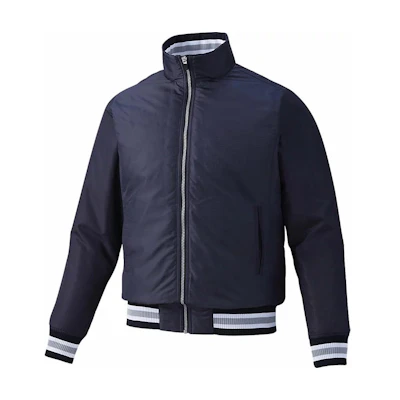 ASICS Colorblock Zip-Up Jacket in Dark Blue BAG010-50