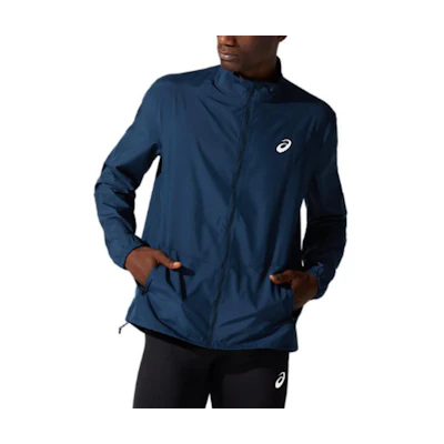 ASICS Core Jacket Logo Stand Collar Long Sleeve - French Blue 2011C344-400