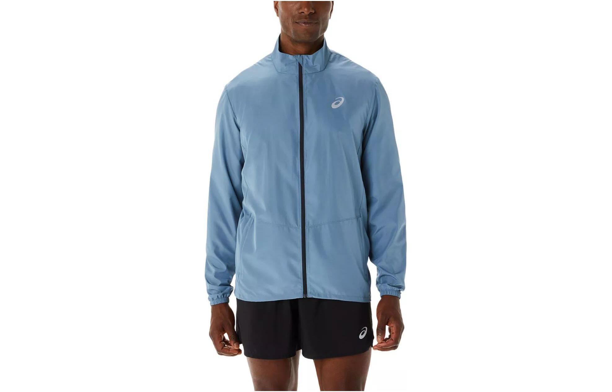 ASICS Core Jacket Windproof Waterproof Stand Collar Blue Jacket 2011C344-402