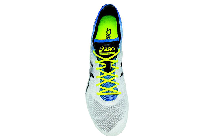 Shop ASICS Cosmoracer LD Chaussures d''Athlétisme Blanc/Bleu G602N-0160
