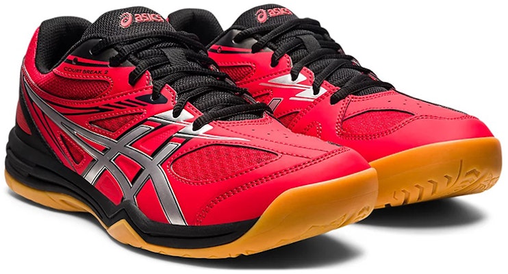 ASICS Court Break 2 'Black Silver Red' 1073A013-601 Lookbook ASICS Court Break 2 'Black Silver Red' 1073A013-601