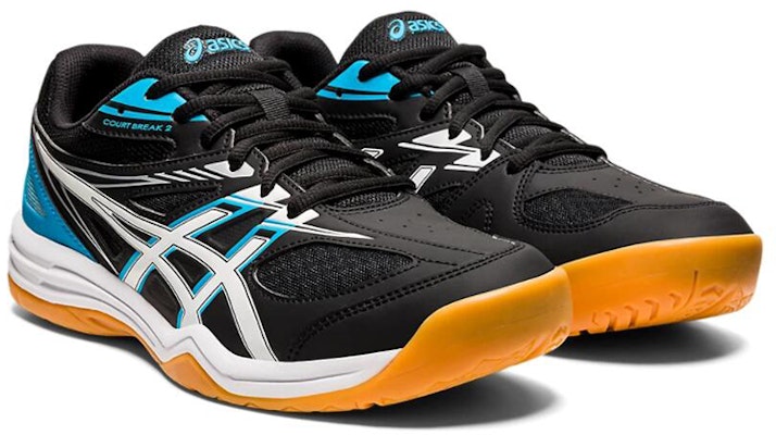 Asics Court Break 2 運動 耐磨透氣 低筒 跑步鞋 男女款 黑白藍 Lookbook Asics Court Break 2 運動 耐磨透氣 低筒 跑步鞋 男女款 黑白藍