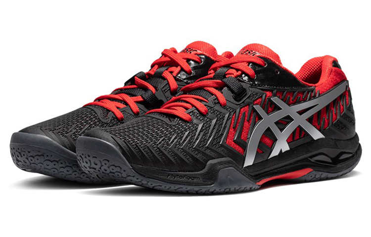 Order ASICS Court Control FF 2 ''Schwarz Elektrisch Rot'' 1071A056-003