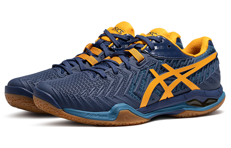 Order ASICS Court Control FF 2 ''Blauw Geel'' 1071A056-400
