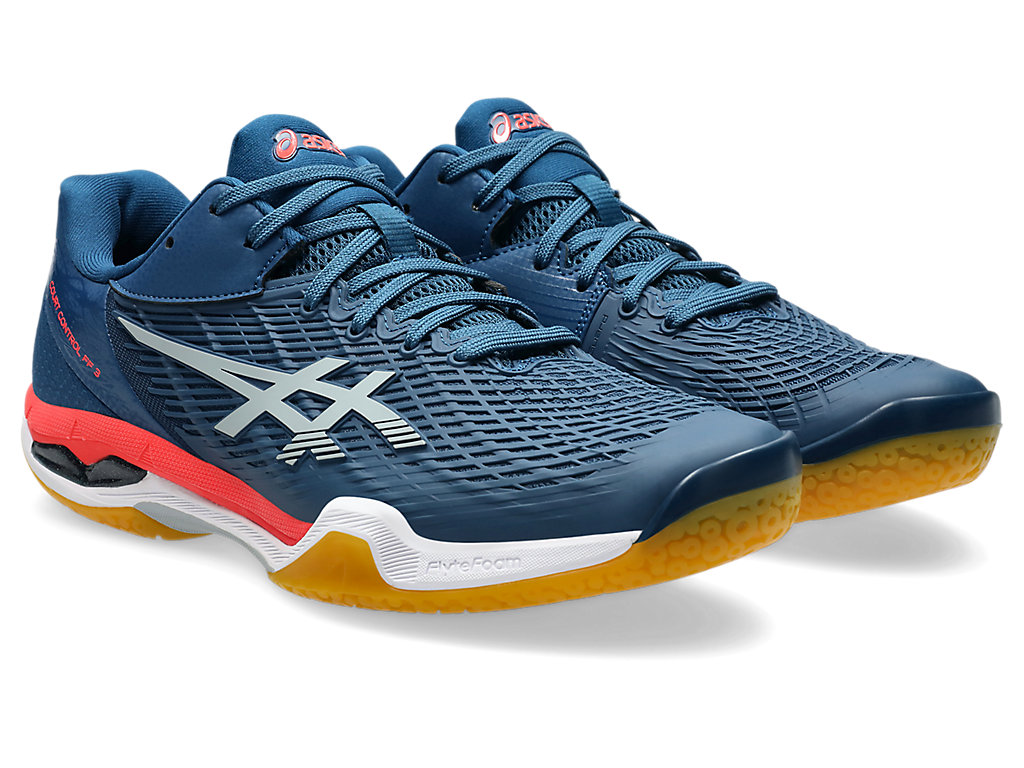 Order ASICS Court Control FF 3 Sepatu Tenis Mako Biru/Piedmont Abu-abu 1071A087-404