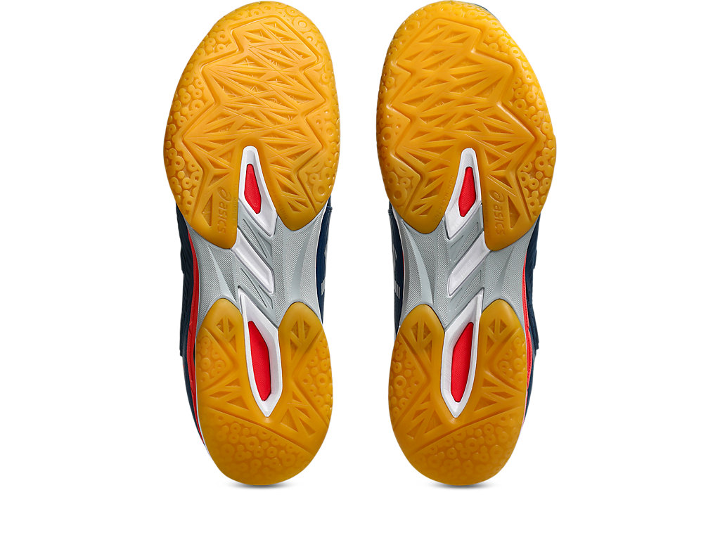 Sizing ASICS Court Control FF 3 Sepatu Tenis Mako Biru/Piedmont Abu-abu 1071A087-404