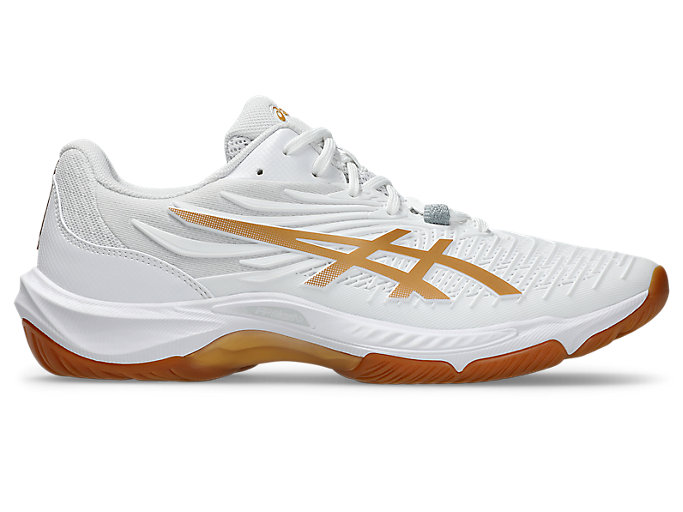 ASICS Court Control FF 4 Indoor Sports Shoes White/Pure Gold 1071A125-100