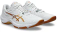 Order アシックス コートコントロール FF 4 室内スポーツシューズ ホワイト/ピュアゴールド 1071A125-100